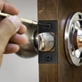 thumbnail image 4 of Miangastore 1 Set Door Strike Plate Deadbolt Strike Plate Security Strike Plate Replacement Door Kick Plate Door Hole Covers Door Reinforcement Kit, 4 of 9