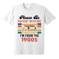 thumbnail image 5 of FLAGWIX Gifts For Men - Please Be Patient With Me I'm From The 1900s, Dad, Grandpa Gifts - Men's Basic Letter Print Crew Neck Tee, Summer Clothes, Men's T-shirts, Menswear, 5 of 6