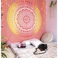 thumbnail image 1 of Red Orange Wall Hanging Ombre Tapestry Boho Mandala Hippie Tapestries Bohemian Mandala Tapestry Indian Gold Throw Beach Picnic Blanket, 1 of 3