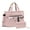 Pink, variant on 2pcs/Set Women's Corduroy Tote and Crossbody Bag Set, Large Capacity Laptop Shoulder Bags with Adjustable Strap & Zipper Closure, Casual Travel, Work, Sports, Everyday Purse