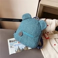 thumbnail image 2 of Bolsa Mochila de lana de dibujos animados para mujer de hombro escolares diarios para niños con forma de oso lindo JShteea Para Estrenar, 2 of 7
