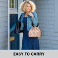 thumbnail image 6 of Pioneer Flower Floral Print Pattern Drawstring Lunch Bag Women - Drawstring Lunch Bag Insulated for Work Office - Stain-Resistant Large Lunchbags for Women with Multi-Pockets, 6 of 6