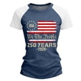 thumbnail image 5 of Women’s Short Sleeve Graphic Print Top with USA Flag and Lettering Crew Neck Casual Loose Fit T Shirt for 2026, 5 of 9
