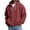 Red, variant on jiaxiM Waffle Knit Hoodies for Men Zip Up Hooded Sweatshirt with Kangaroo Pocket Lightweight Loose Fit Athletic Jackets