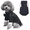 Black, variant on MAMORE Dog Lace Princess Dress, Soft Breathable Pet Apparel with Button Closure and Elastic Belly for Small and Medium Dogs(Pink,M)