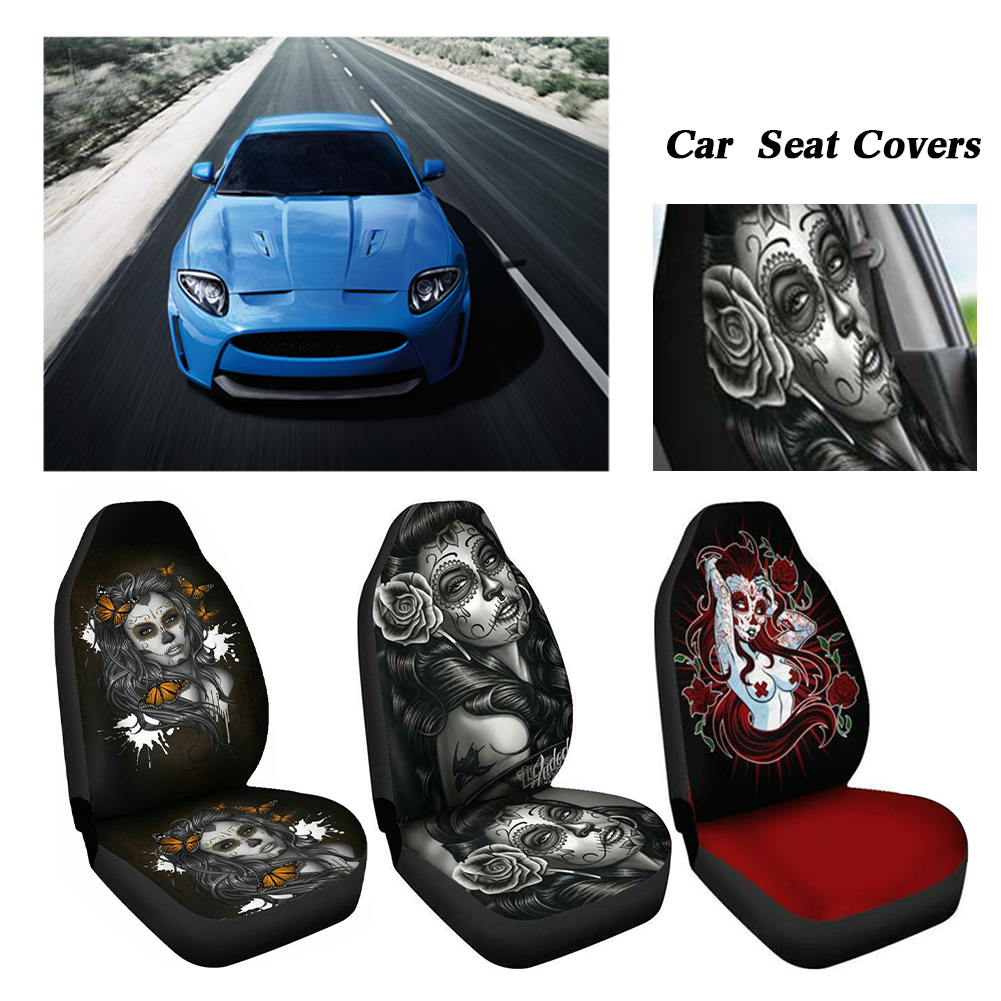 Car Front Seat Cover Printed Fashion Auto Seat Cover Universal Car Front Seat Cover Car Interior Accessories For Car Truck Van - image 2 of 9