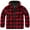 Red Black Check, variant on BRANDIT INDIVIDUAL WEAR Adult Male Hooded Fleece Full Zip Jacket, Color: Dark Camo, Size: M