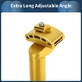 thumbnail image 6 of Unique Bargains Bike Seat Post 27.2x400mm Bike Saddle Post Seat Tube Aluminum Alloy Gold Tone Extra Long Adjustable Angle, 6 of 8