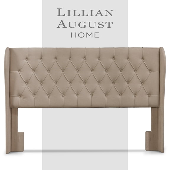 Lillian August Harlow Upholstered Headboard King Size Soft Beige