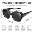 thumbnail image 3 of Gafas de sol Paukis Over Glasses TR90 negras polarizadas UV400, 3 of 7
