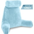 thumbnail image 4 of Husband Pillow Medium Cover Only Sky Blue, Cozy Microfiber Bed Rest Pillow Cover with Arms - Array of Colors - Generous Side and Back Pockets - Perfect Fit for Your Favorite Comfy Reading Pillow, 4 of 5