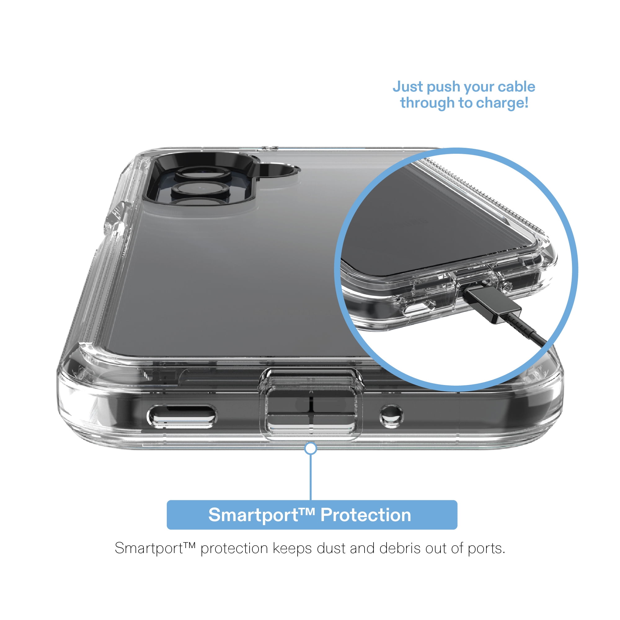 onn Rugged Phone Case for Samsung Galaxy A16 5G - Clear