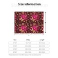 thumbnail image 2 of Salouo Golden Snowflakes And And Butterflies Print Throw Blanket Gifts for Women Men Soft Flannel Blanket for Home Living Room Decor Bedroom Blanket Gifts for Mom Dad -80"x60", 2 of 5