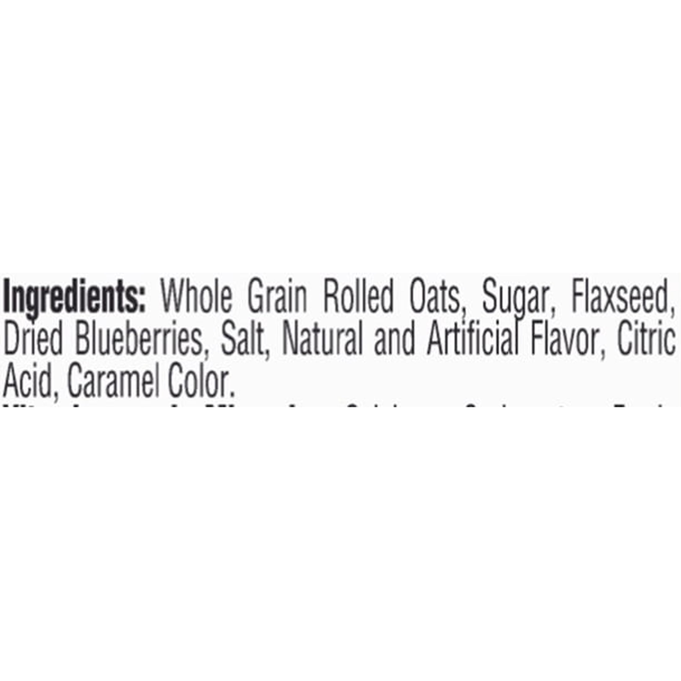 Better Oats Thick & Hearty Blueberry Muffin Instant Oatmeal with Flax Seeds, 15.1 oz