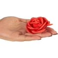 thumbnail image 5 of Coolmade 100 Pack Artificial Rose Flower Heads, Artificial Roses (Red), 5 of 9