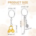 thumbnail image 2 of Golf Cart Keychain, Mini Cute Golf Ball Key Chain Sport Pendant Key Ring Bag Backpack Decor Gold, 2 of 7