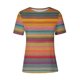 thumbnail image 2 of Tops de Ajuste Suelto para las Mujeres Sudadera Casual Impresa Manga Corta Cuello Redondo Superior, Poliéster, 2 of 4