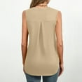 thumbnail image 5 of Lenpel Women's Tank Tops 2025 Trendy Summer V Neck Sleeveless Pleated Dressy Casual T Shirts Tunic Tee Blouses, 5 of 7