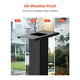 thumbnail image 5 of KFFKFF Steel Mailbox Post, 43 x 4 x 4 Inches, In-Ground Mounting Mailbox Stand with Universal Plate Bracket, Durable Metal Post Sleeve Kit for Outdoor Residential Use, Black Powder Coated Finish, 5 of 9