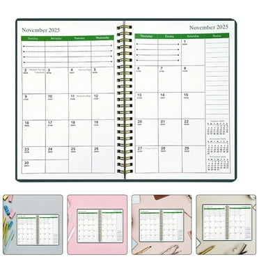 GOOHOCHY 1pc 2025-2027 Weekly And Monthly Academic Year Planner Calendar Appointment Book Daily Planner Notebook Pocket Memo Notepad