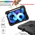 thumbnail image 3 of LTROP Case for iPad Air 5th/4th Generation 10.9 Inch(2022/2020),iPad Air 5/4 Case, iPad Pro 11 Case 2021/2020/2018,Pencil Holder/Swivel Stand/Shoulder Hand Strap Case for iPad 10.9 & Pro 11, Black, 3 of 7