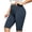 Gray, variant on Women's Plus Size Stretchy Knee Length Biker Shorts Soft Tummy Control Yoga Workout Shorts Gym Running Travel Casual Active Shorts Red