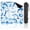 Color 4, variant on Mahjong Mat 31.5" x 31.5" Blue Dolphin Ocean Wave Seamless Coastal Nautical Style Non-Slip Noise Reduction American Mahjong Tiles Table Cover for Dominoes Poker Card Board Games Gift