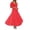 C17/Red, variant on XIYON Womens Dresses Women's V Neck Pleated Chiffon Padded Bodycon Evening Holiday Dress Solid Color Travel Vacation Outfits