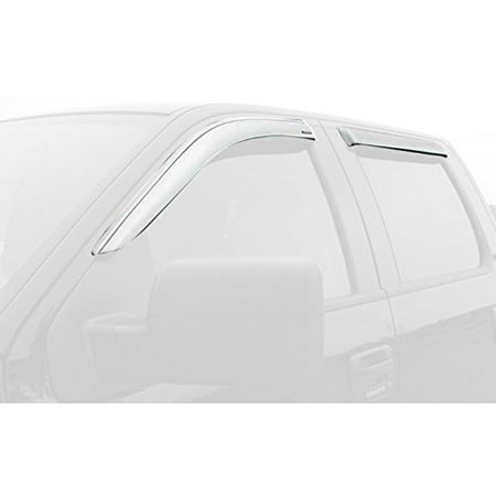 Stampede 6102-8 Tape-Onz Sidewind Deflector 2 pc.; Chrome;