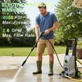 thumbnail image 4 of 4000 PSI Electric Pressure Washer Max 2.6 GPM Power Washer with Adjustable Nozzle 0-120°,Foam Cannon 35FT Power Cord 20FT Hose for Car Garden Yard Hom, 4 of 7
