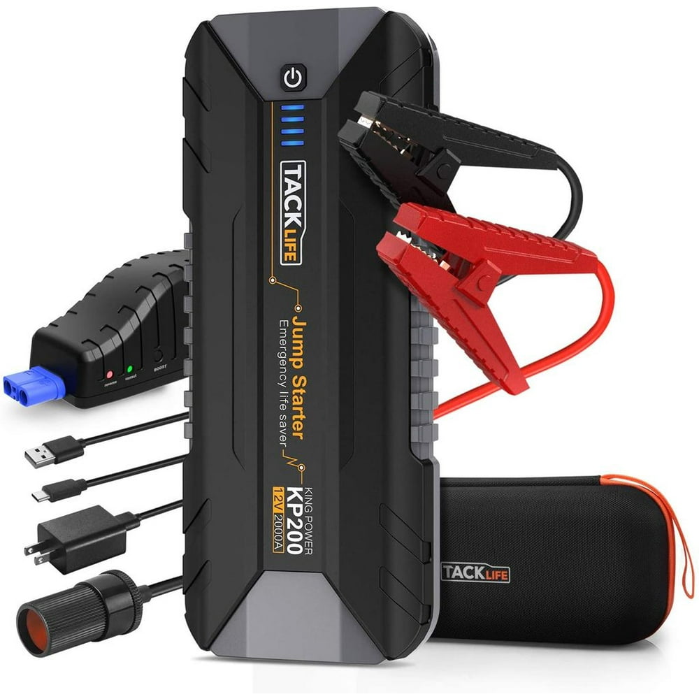 TACKLIFE 2000A Peak Car Jump Starter for up to All Gas and 7L Diesel