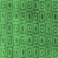 thumbnail image 1 of Ahgly Company Indoor Square Abstract Emerald Green Contemporary Area Rugs, 3' Square, 1 of 4