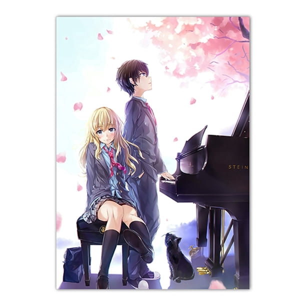 Póster Aprils Is Your Lies Anime Art, papel de 30 x 40 cm