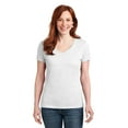 thumbnail image 1 of Camiseta Hanes® Ladies Perfect-T de algodón con cuello en V. S04V hanes S04V, 1 of 1