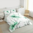 thumbnail image 3 of jejeloiu Country Floral Bedding Comforter Set,Natural Plant Twin Comforter Sets,White Green Bedding Set For Adults,Luxury Bedroom Decor Reversible,2-Piece, 3 of 8