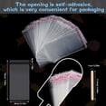 thumbnail image 2 of Triani 100Pcs Ice Lolly Sticks and 200Pcs Plastic Bags Set Clear Self-adhesive Plastic Bags and Ice Lolly Sticks for DIY Making Ice Cream Supply, 2 of 7