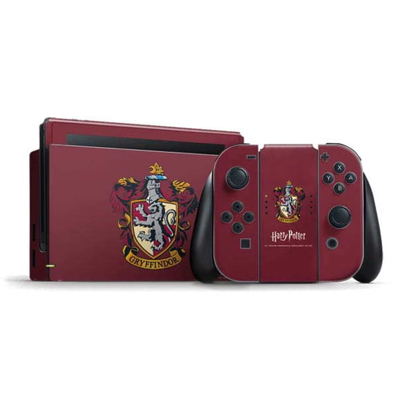 Skinit Wizarding World Harry Potter Gryffindor House Crest Nintendo Switch Bundle Skin