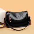 thumbnail image 4 of Bolso bandolera de piel de vaca con cera de aceite de marca para mujer, bolso bandolera de piel de vaca de colores sólidos, bolso de mano de moda para mujer, bolso de mano de alta calidad, 4 of 5