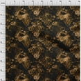 thumbnail image 4 of oneOone Viscose Chiffon Brown Fabric Damask Dress Material Fabric Print Fabric By The Yard 42 Inch Wide, 4 of 4