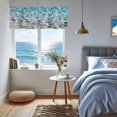 thumbnail image 6 of Valances for Windows Water Ripple Seaside Beach Rod Pocket Short Curtain for Bathroom Living Room Bedroom Summer Ocean Theme 1 Panel 42x12in, 6 of 9
