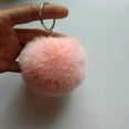 thumbnail image 1 of Fuzzy Ball Keychain Supple Comfortable Lovely Key Rings Adorable Practical Key Chains Women for Children Adults Elderly Students Pink 6cm, 1 of 7