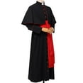 thumbnail image 2 of BLESSUME Clergy Roman Cassock Adults Priest Robe Liturgical Vestment Preacher Altar Server Style Single Breasted, 2 of 6