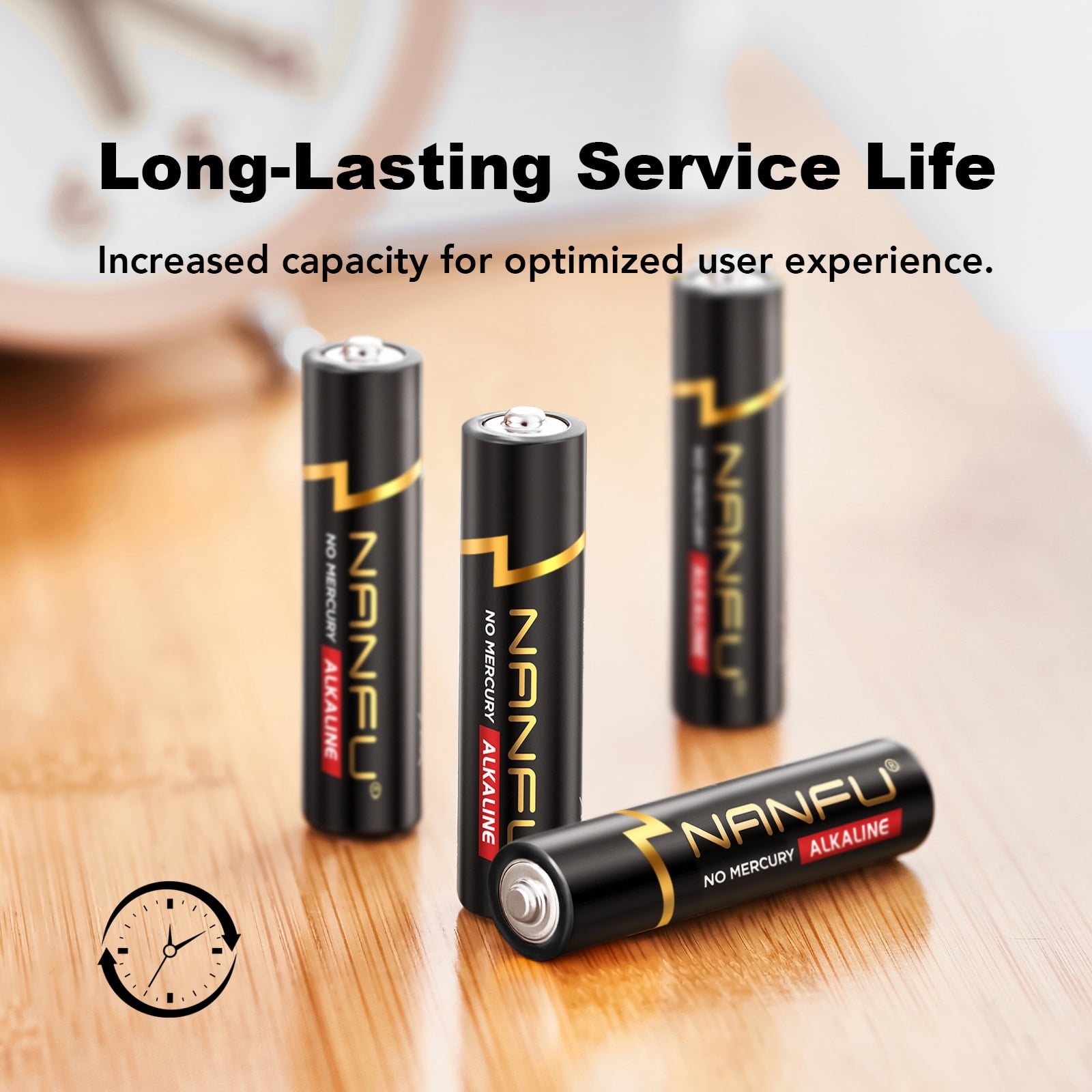 NANFU Alkaline AAA Batteries (48 Pack), Triple A Batteries, 1.5 Volts Long-Lasting Triple A Batteries