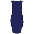 thumbnail image 3 of Leutsin Robe Maxi d'Été pour Femme Sans Manches, Ample, à Imprimé, avec Poches, Col Rond, Décontractée, Mi-Mollet, Grande Taille, 3 of 4