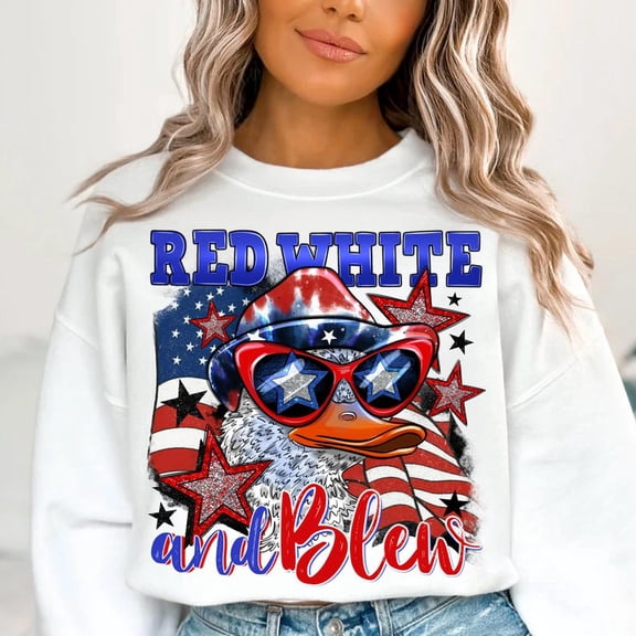 Duck 4th of July Sweatshirt, Red, White & Blue Independence Day Sweatshirt, Boys 4th of July Sweatshirt, Kids 4th July Shirt