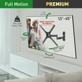 thumbnail image 2 of Barkan TV Wall Mount, 13-65 inch Full Motion Articulating - 4 Movement Flat/Curved Screen Bracket, Holds up to 55lbs, Patented Fits LED OLED LCD, 2 of 12