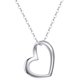thumbnail image 1 of Collar de corazón, joyería de amor de oro fino para mujer, para esposa/mamá/gi, 1 of 5