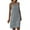 Grey, variant on Vmvidoty Women's Linen-Cotton Dress - Sleeveless Round Neck Knee-Length Shift Dress, Breathable Loose Fit Summer Dress with Cutout Details