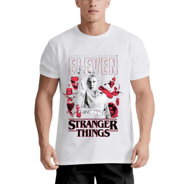 T-Shirt Décontracté Unisexe Stranger 5 Things, Tee-Shirt à Manches Courtes Léger, Haut en Coton Coupe Classique