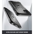 thumbnail image 3 of Poetic iPhone 11 Rugged Case with Kickstand, Full-Body Dual-Layer Shockproof Protective Cover, Built-in-Screen Protector, Revolution Series, for Apple iPhone 11 (2019) 6.1 Inch, Black, 3 of 7